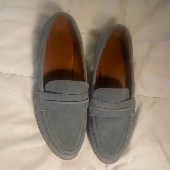 Blue Suede Loafers - Picture 2 of 3